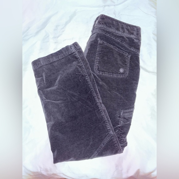 Athleta Duster Pants Flint Grey Velvet Cargo - 6 Petite - Picture 2 of 14